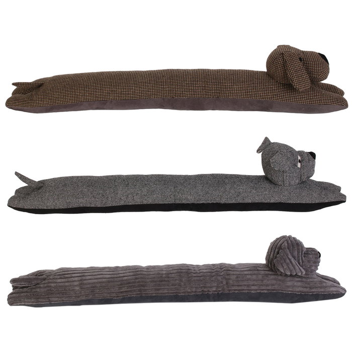 Home Deco Factory Boudin de porte en forme de chien 83x13 cm