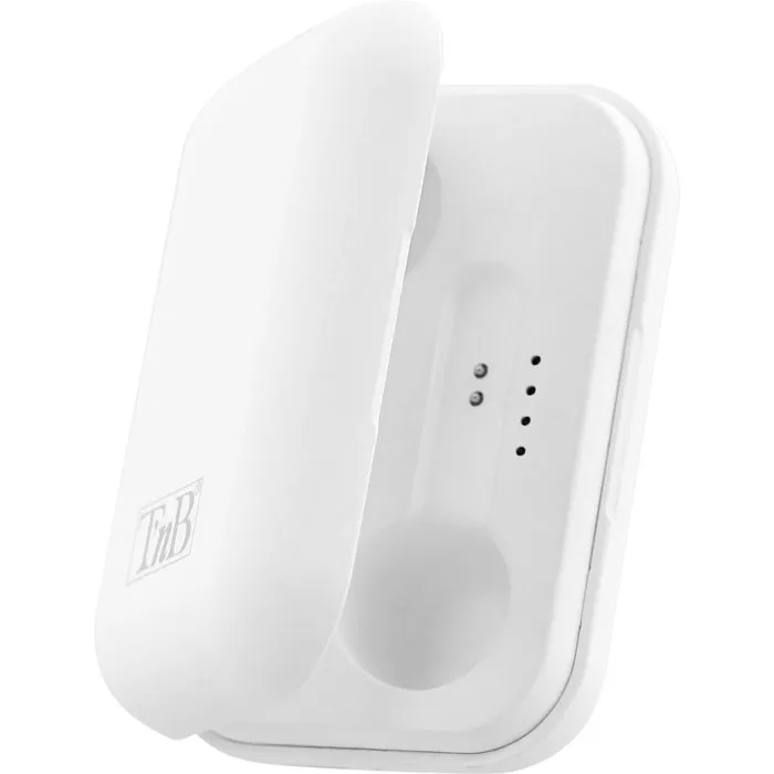 TNB SHINY - Écouteurs intra-auriculaires sans fil Bluetooth 5.0 TWS, autonomie 25h avec boîtier de charge, contrôle tactile, blanc