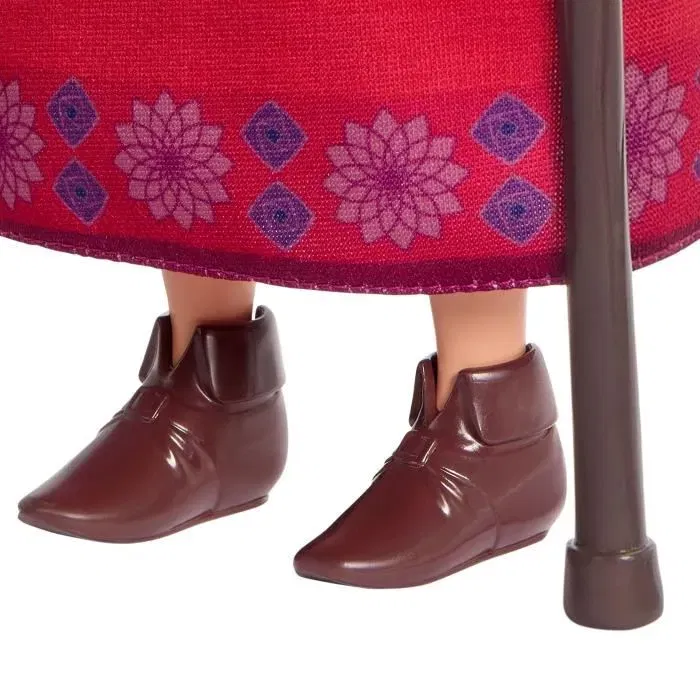 Disney Princess Poupée Dahlia du Royaume de Rosas articulée avec 7 points d'articulation, vêtements amovibles, 3 accessoires, canne et chaussures pour fille à partir de 3 ans