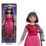 Disney Princess Poupée Dahlia du Royaume de Rosas articulée avec 7 points d'articulation, vêtements amovibles, 3 accessoires, canne et chaussures pour fille à partir de 3 ans