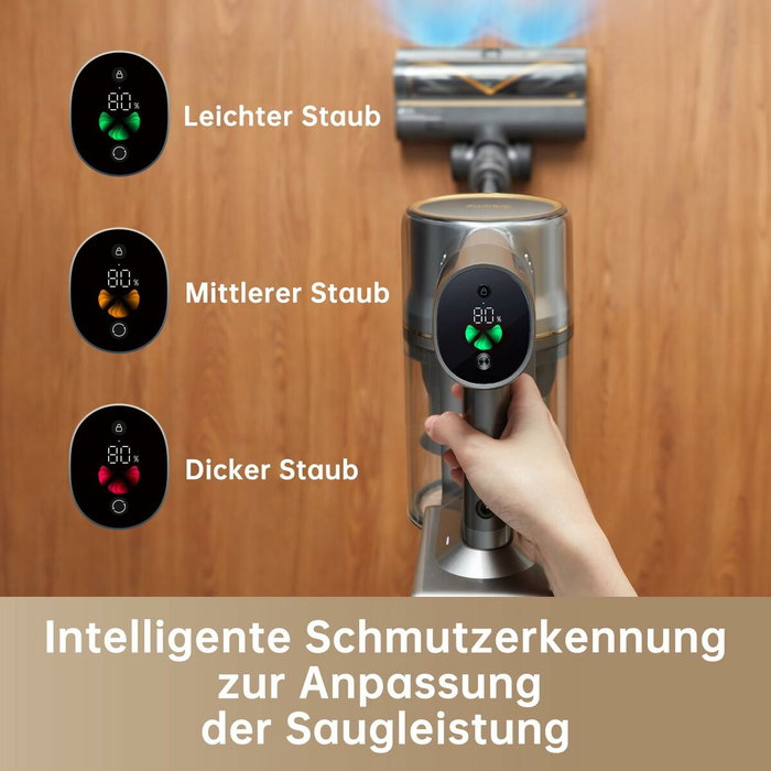 Dreame R20 Aspirateur Balai sans Fil - 190 AW - Autonomie 90 min - Détection de saleté - Affichage LED - Lumière bleue