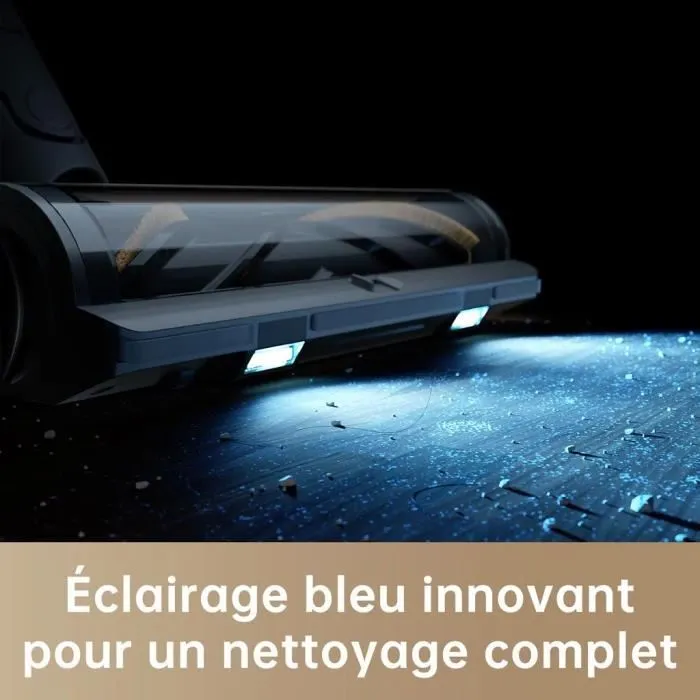 Dreame R20 Aspirateur Balai sans Fil - 190 AW - Autonomie 90 min - Détection de saleté - Affichage LED - Lumière bleue