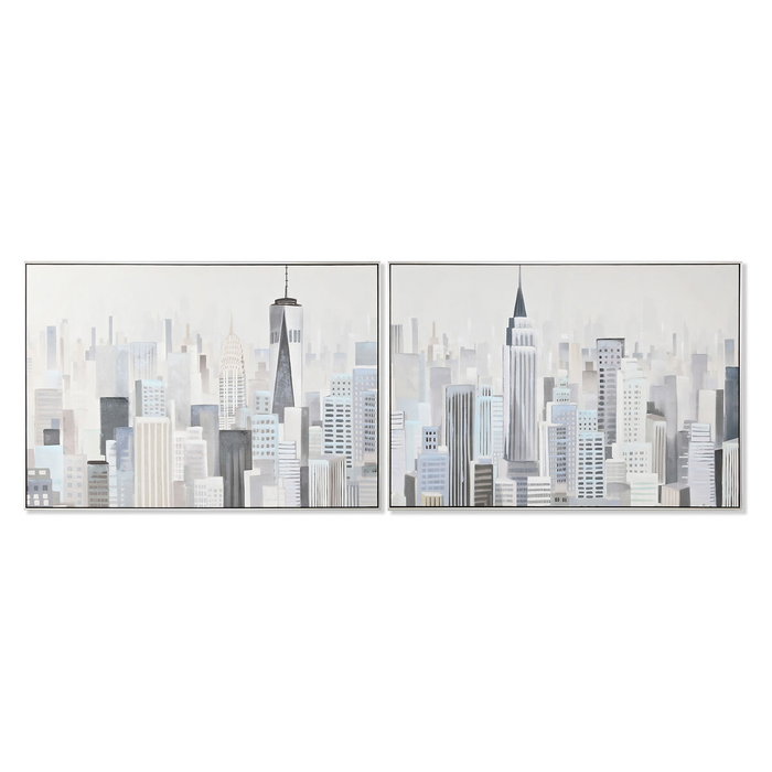 Home ESPRIT Toile Polystyrène 122,3 x 4,5 x 82,3 cm Home ESPRIT Toile Polystyrène 122,3 x 4,5 x 82,3 cm