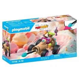 Playmobil 71718 Kart Funstars - Camion cornet de glace - 30 pièces - Jouet pour enfant dès 4 ans