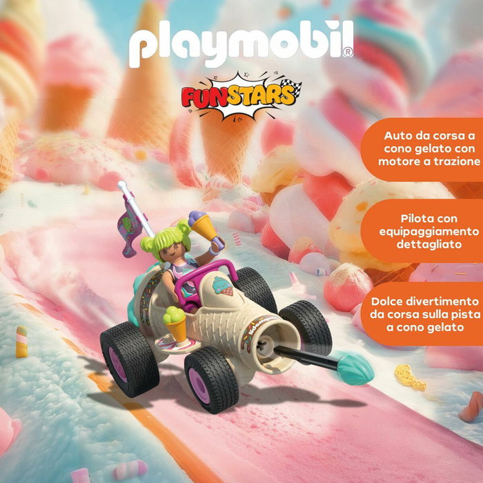 Playmobil Kart cornet de glace Funstars 71718, 30 pièces Playmobil Kart cornet de glace Funstars 71718, 30 pièces