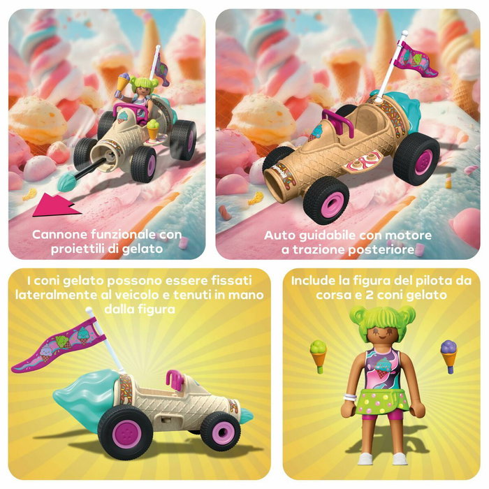 Playmobil Kart cornet de glace Funstars 71718, 30 pièces Playmobil Kart cornet de glace Funstars 71718, 30 pièces