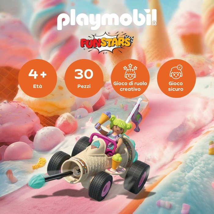 Playmobil Kart cornet de glace Funstars 71718, 30 pièces Playmobil Kart cornet de glace Funstars 71718, 30 pièces