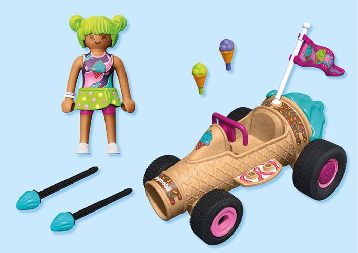 Playmobil Kart cornet de glace Funstars 71718, 30 pièces Playmobil Kart cornet de glace Funstars 71718, 30 pièces