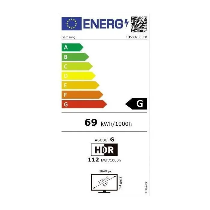 Samsung TU50U7005F - Téléviseur LED 50 (125 cm) 4K UHD