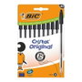Crayon Bic Cristal Noir (10 Unités)