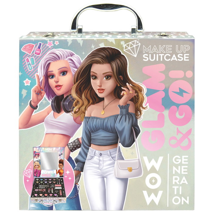 Kids Euroswan Mallette de maquillage Glam and Go Wow Generation 23 pièces