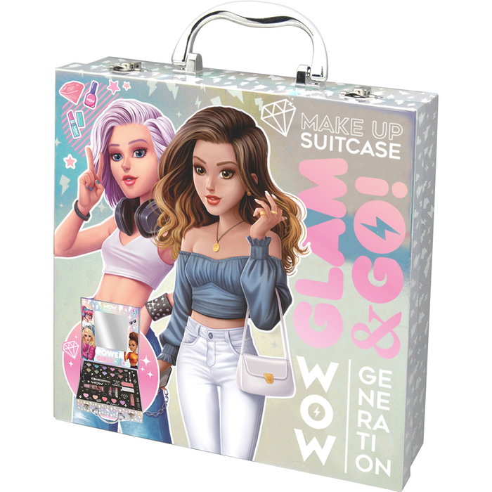 Kids Euroswan Mallette de maquillage Glam and Go Wow Generation 23 pièces