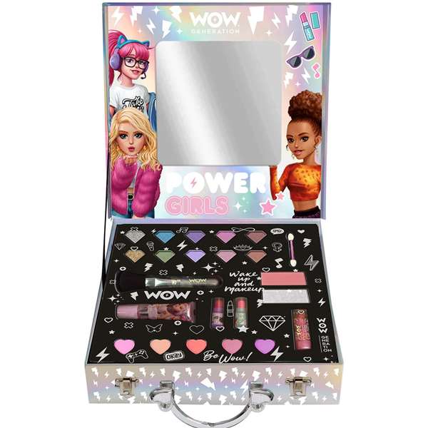 Wow Generation Maletin maquillaje Glam and Go - Trousse de maquillage pour enfants avec 23 pièces (ombres, brillants, miroir, rouge à lèvres) - Kids Euroswan Wow Generation Maletin maquillaje Glam and Go - Trousse de maquillage pour enfants avec 23 pièces (ombres, brillants, miroir, rouge à lèvres) - Kids Euroswan