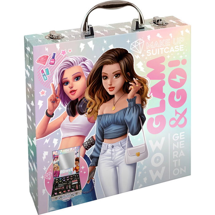 Kids Euroswan Mallette de maquillage Glam and Go Wow Generation 23 pièces