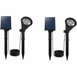 Lumisky Spot solaire projecteur 2 en 1 SPIKY AWAY W34 LED blanc