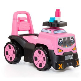 Molto Correpasillos Jeep rose 60x43x30 cm - Trotteur porteur pour enfant dès 1 an - Matériau plastique