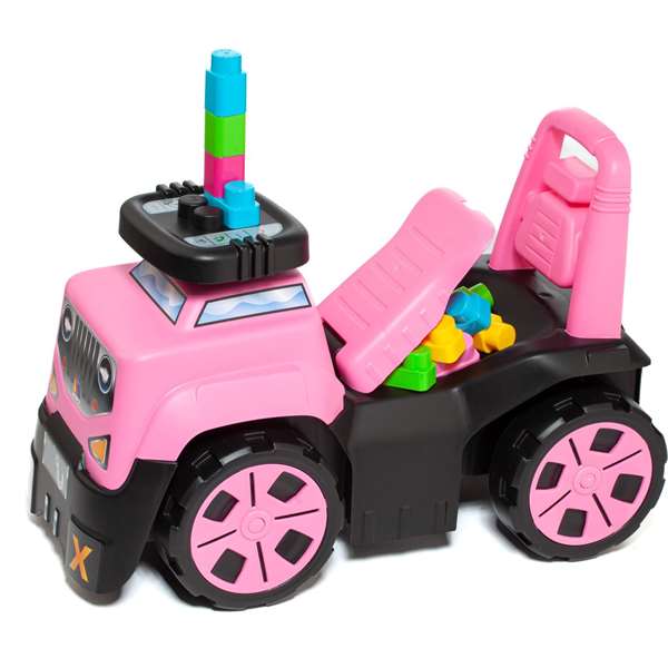 Molto Correpasillos Jeep rose 60x43x30 cm - Trotteur porteur pour enfant dès 1 an - Matériau plastique