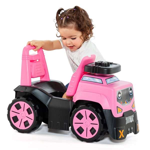 Molto Correpasillos Jeep rose 60x43x30 cm - Trotteur porteur pour enfant dès 1 an - Matériau plastique