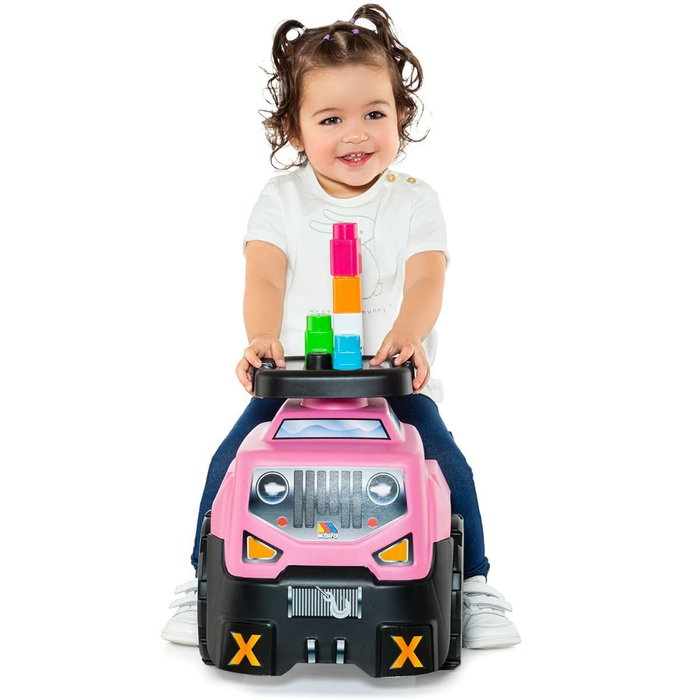 Tricycle Moltó 3x1 Wheels & Blocks 10 Pièces 89 cm Rose