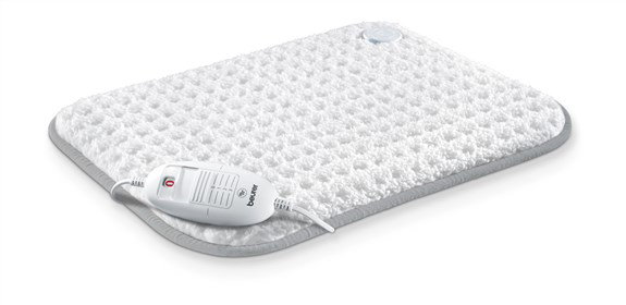 Beurer HK-42 Coussinet électrique chauffant super doux 33x44 cm, avec arrêt automatique et lavable en machine, pour soulager les tensions musculaires