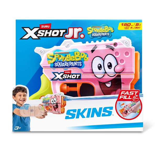 X-Shot Pistolets à eau Bob l'éponge 10x14,8x4,5cm - Modèles assortis