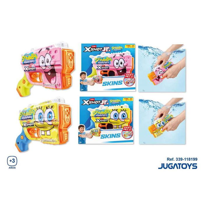 Pistolet à Eau Spongebob X-Shot 10 X 14,8 X 4,5 CM