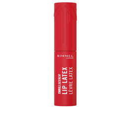 Rimmel London Thrill Seeker Lip Latex brillant à lèvres intense longue tenue #400-Rimmel Red, 6 ml avec applicateur en diamant, enrichi en acide hyaluronique