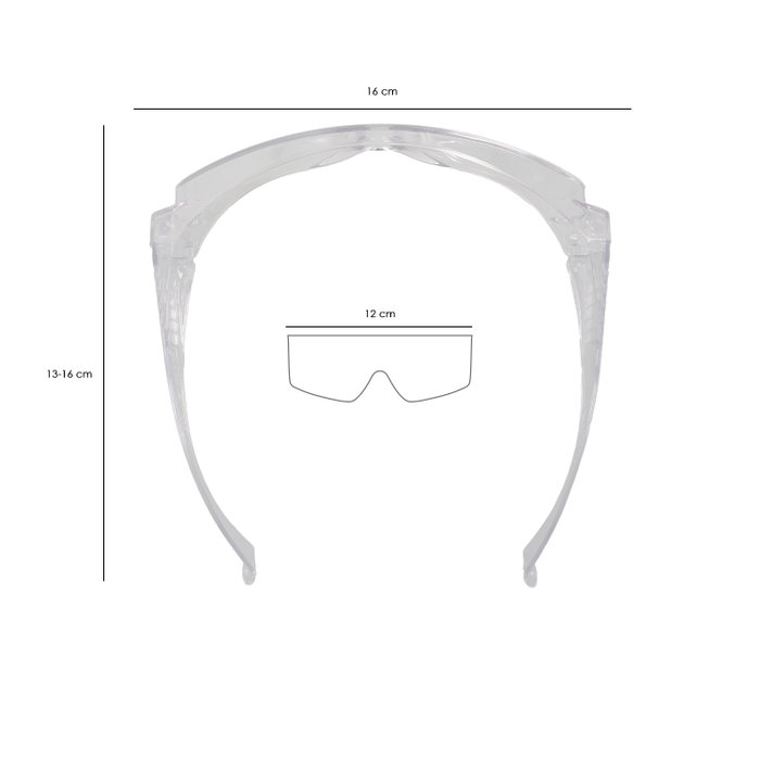WOLFPACK LINEA PROFESIONAL Gafas de seguridad EN166 branches fixes