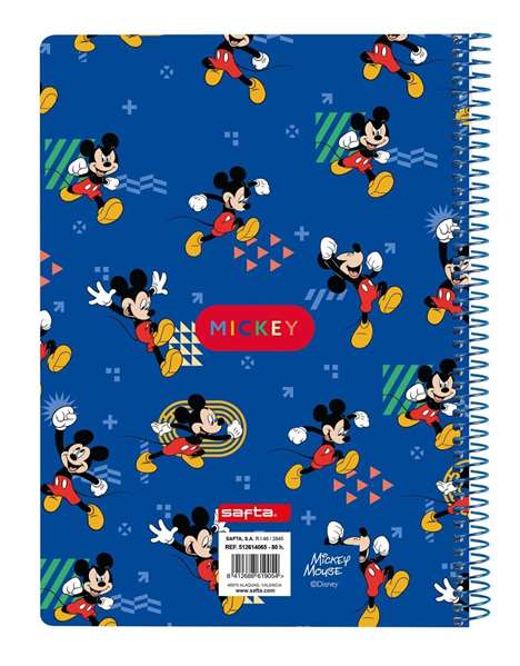 Safta Reliure à anneaux Mickey Mouse Clubhouse Today Bleu 15,5 x 22 x 1 cm