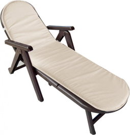 Caiman Playa Tumbona avec Coussin Wengue