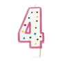 Party Time Bougie Anniversaire Chiffre 4