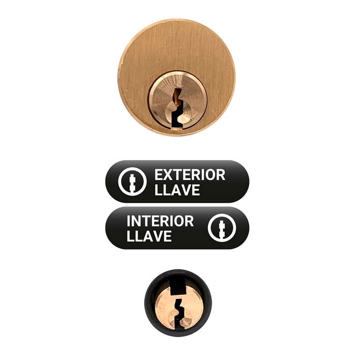 Serrure de sécurité Micel crr07 105l/50 Acier Gris 50 mm Recouvrir