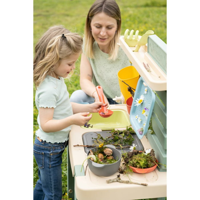 Smoby Life - Mud Kitchen - Cuisine patouille d'extérieur avec 15 accessoires Smoby Life - Mud Kitchen - Cuisine patouille d'extérieur avec 15 accessoires