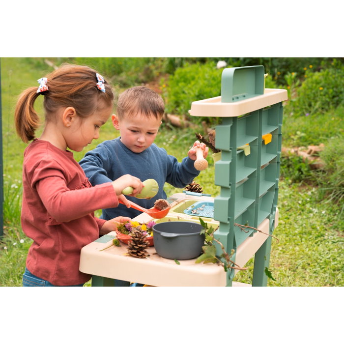 Smoby Life Mud Kitchen - Cuisine de jeu d'extérieur avec accessoires Smoby Life Mud Kitchen - Cuisine de jeu d'extérieur avec accessoires