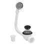 ABRISA Siphon de baignoire avec trop-plein et sortie orientable 1 1/2