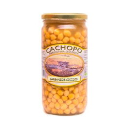 CACHOPO Pois chiches cuits bio - 720 g - Conservation à température ambiante - Eco