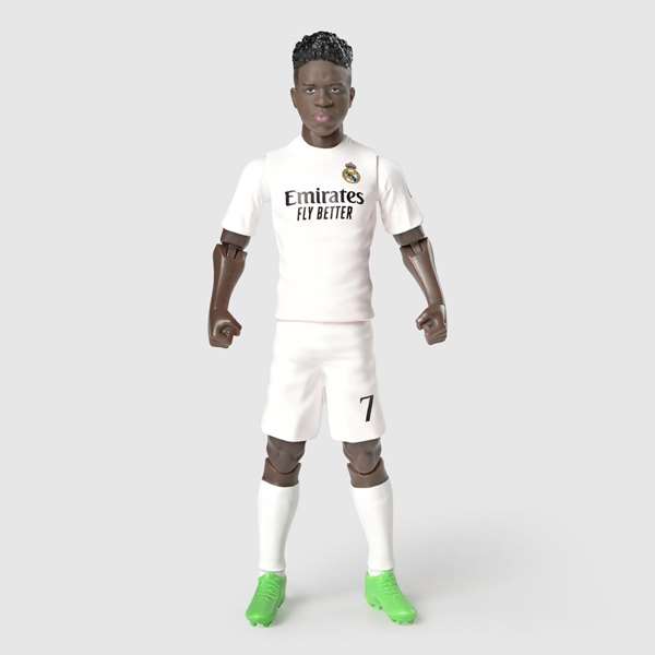 Banbo Toys Figure Articulée Vinicius Junior Real Madrid 20 cm - Figurine Collection Football en PVC
