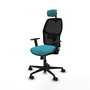 PIQUERAS Y CRESPO Chaise Alfera Synchro Turquoise et Noir