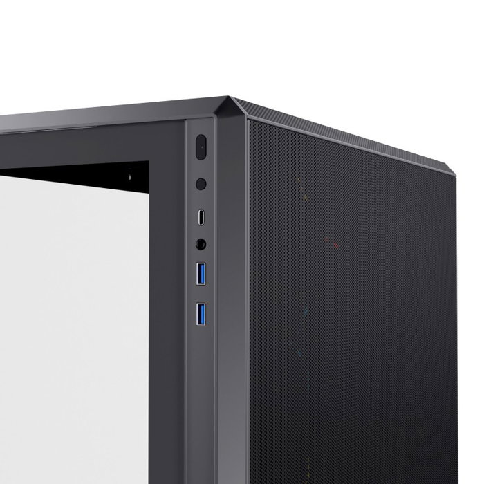 Einarex ZM800 Boîtier PC Gaming Midi Tower Micro-ATX, RGB, 4 Ventilateurs, Vitre Trempé, USB-C, Noir Einarex ZM800 Boîtier PC Gaming Midi Tower Micro-ATX, RGB, 4 Ventilateurs, Vitre Trempé, USB-C, Noir