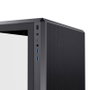 Einarex ZM800 Boîtier PC Gaming Midi Tower Micro-ATX, RGB, 4 Ventilateurs, Vitre Trempé, USB-C, Noir