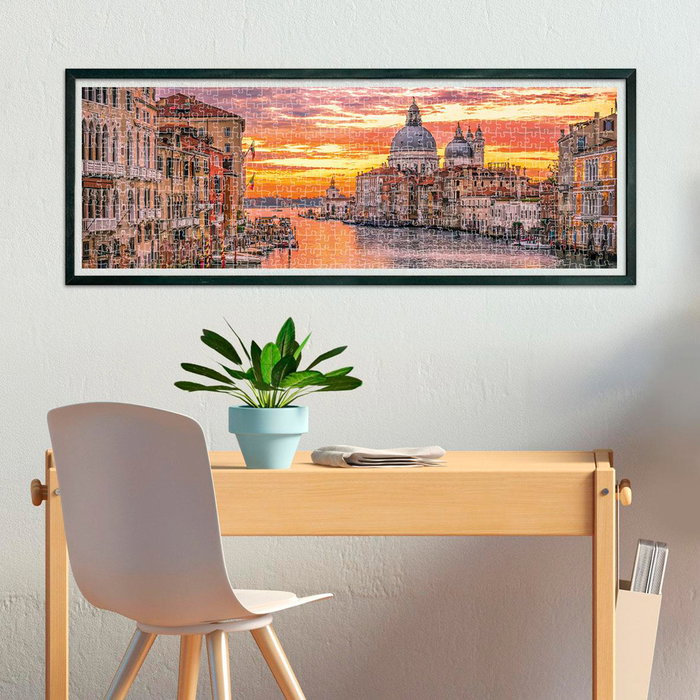 Clementoni Puzzle 1000 pièces Le Grand Canal de Venise - Art - 39426 - Puzzle Adulte