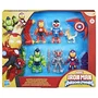 Hasbro - Pack de 6 figurines Iron Man Avengers en armure - Marvel Iron Man and his Awesome Friends - Jouet à partir de 3 ans