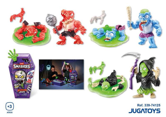 Zuru Smashers - Figurine Maison de l'Horreur avec Slime, Collectible 30 x 15 cm - Modèles Assortis