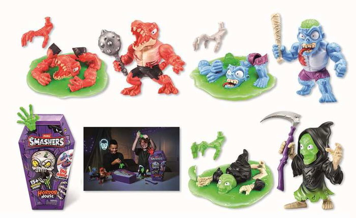 Zuru Smashers - Figurine Maison de l'Horreur avec Slime, Collectible 30 x 15 cm - Modèles Assortis
