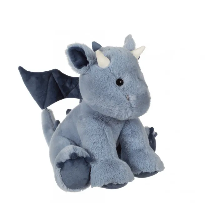 Gipsy Toys Dragon Trendy Peluche Bleu Jeans 30 cm avec cornes et ailes - Figurine magique pour câlins et décoration enfant - Couleurs tendance pastel Gipsy Toys Dragon Trendy Peluche Bleu Jeans 30 cm avec cornes et ailes - Figurine magique pour câlins et décoration enfant - Couleurs tendance pastel