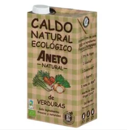 ANETO Caldo De Verduras 1L. Eco – Bouillon de légumes 100% naturel biologique