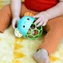 Bright Starts Jouet d'éveil Giggle & Glow Éléphant musical lumineux avec Oball facile à saisir pour bébé 0M+