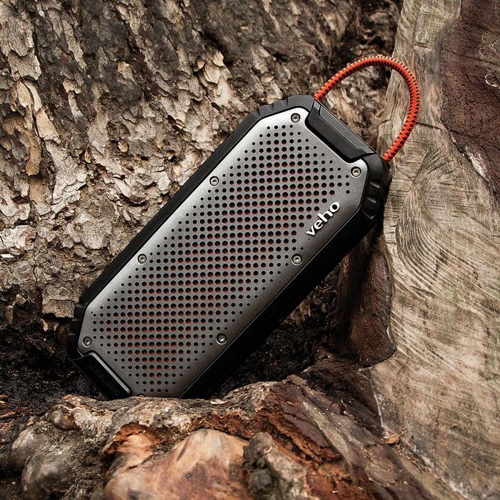 Veho MX-1 Enceinte Bluetooth Portable Robust IPX6 avec Batterie 20h et Power Bank