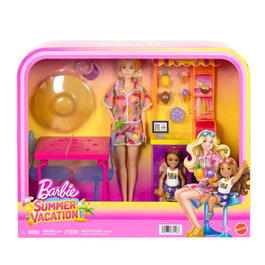 BARBIE Barbie et Chelsea avec leur stand de glaces JLX41