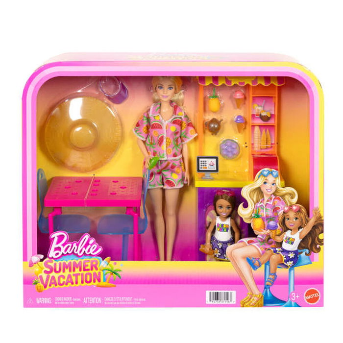 BARBIE Barbie et Chelsea avec leur stand de glaces JLX41 BARBIE Barbie et Chelsea avec leur stand de glaces JLX41